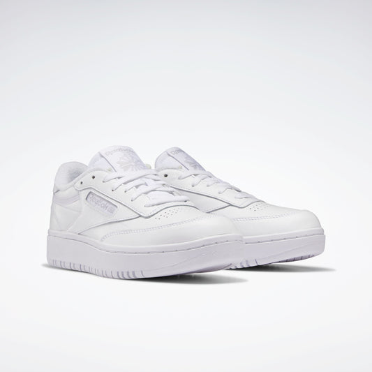 Reebok Women's Club C Double in White Leather