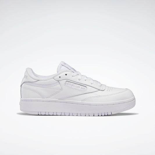 Reebok Women's Club C Double in White Leather