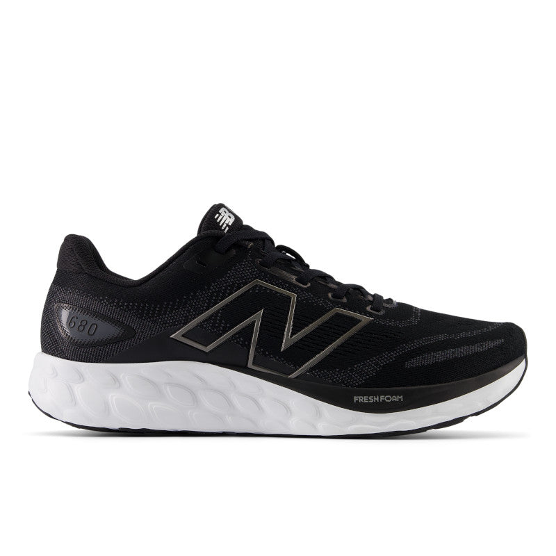 M680LK8/4E New Balance Men's Fresh Foam 680 v8 *EXTRA WIDE* Black/Magnet/Black Metallic/White