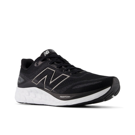 M680LK8/4E New Balance Men's Fresh Foam 680 v8 *EXTRA WIDE* Black/Magnet/Black Metallic/White
