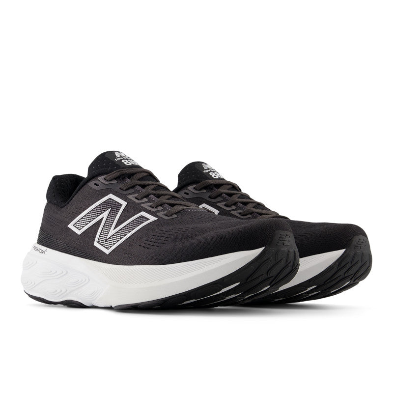 M880B15/4E - New Balance Men's Fresh Foam X 880v15 Black and White *EXTRA WIDE*