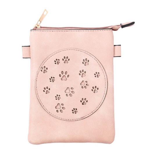 Memories Crossbody Purse / Pink - Paw Crossbody Bag