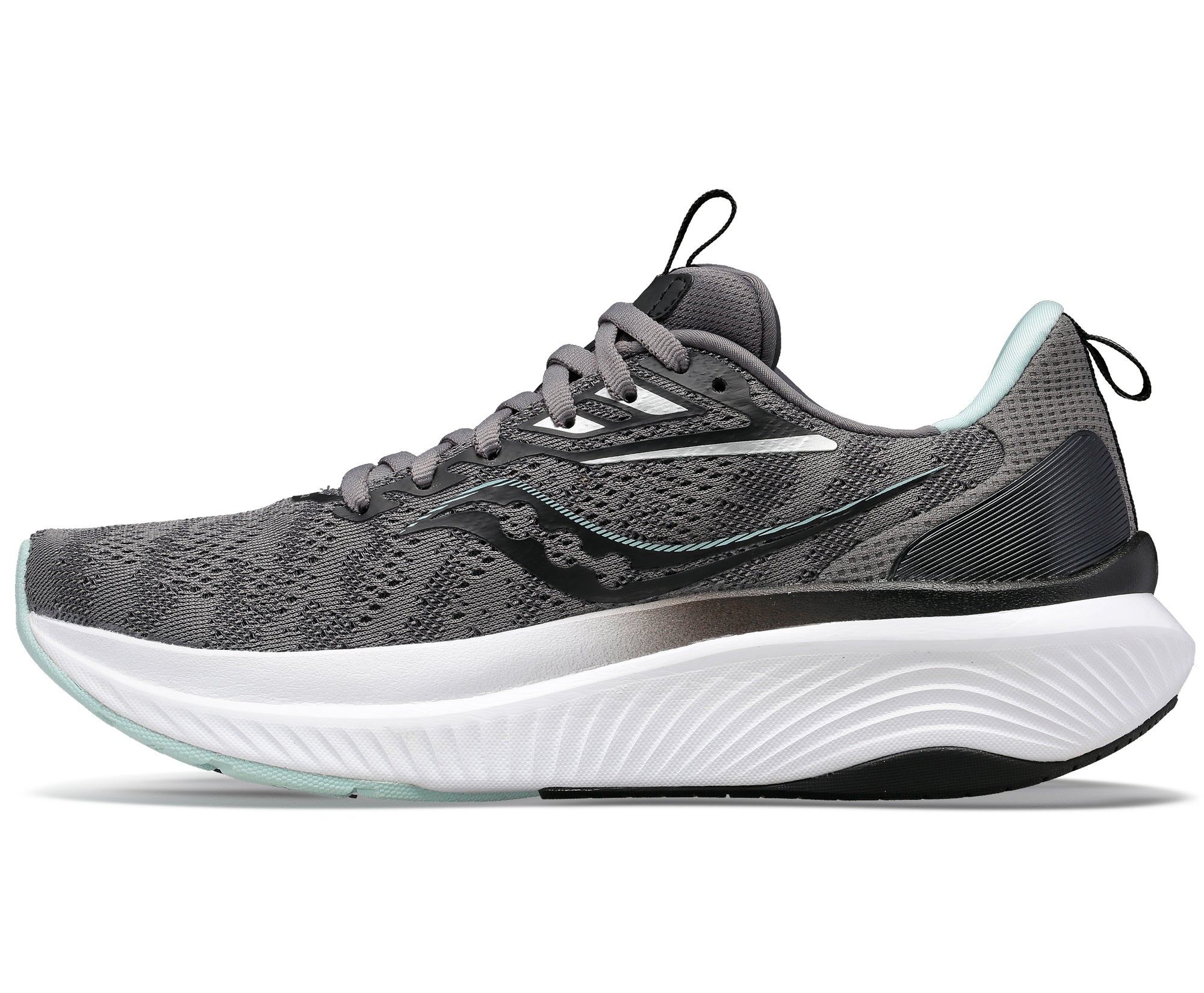 Saucony Women's Echelon 9 in Wide (Charcoal/Ice)
