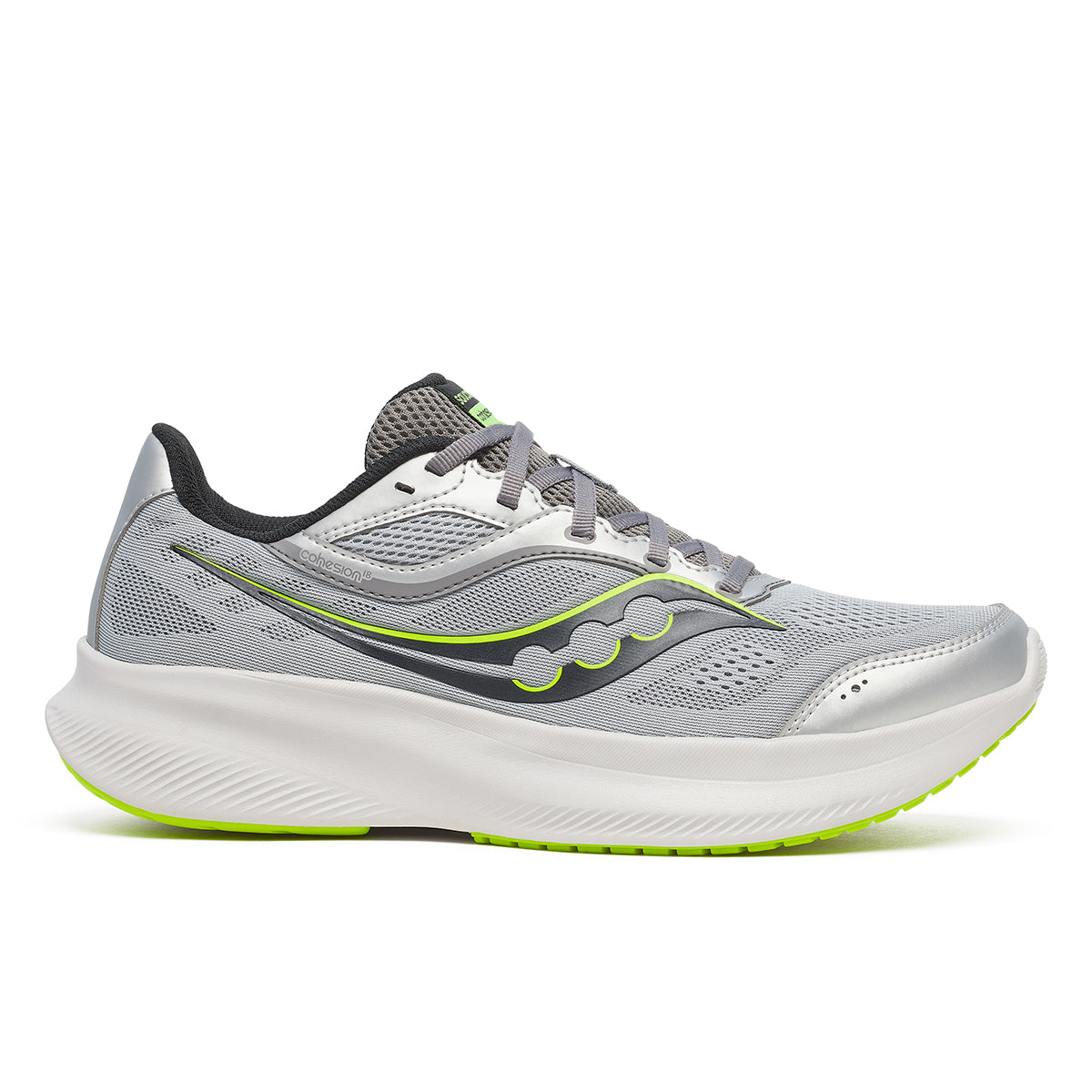 Saucony Men's Cohesion 18 Silver/Citron *MEDIUM*