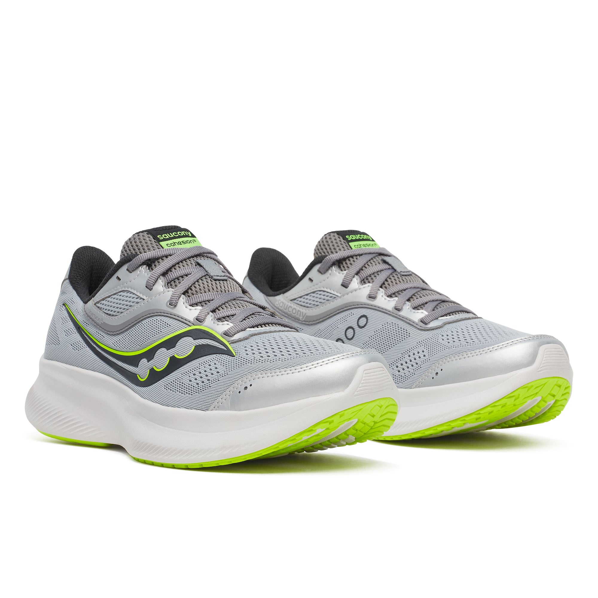 Saucony Men's Cohesion 18 Silver/Citron *MEDIUM*