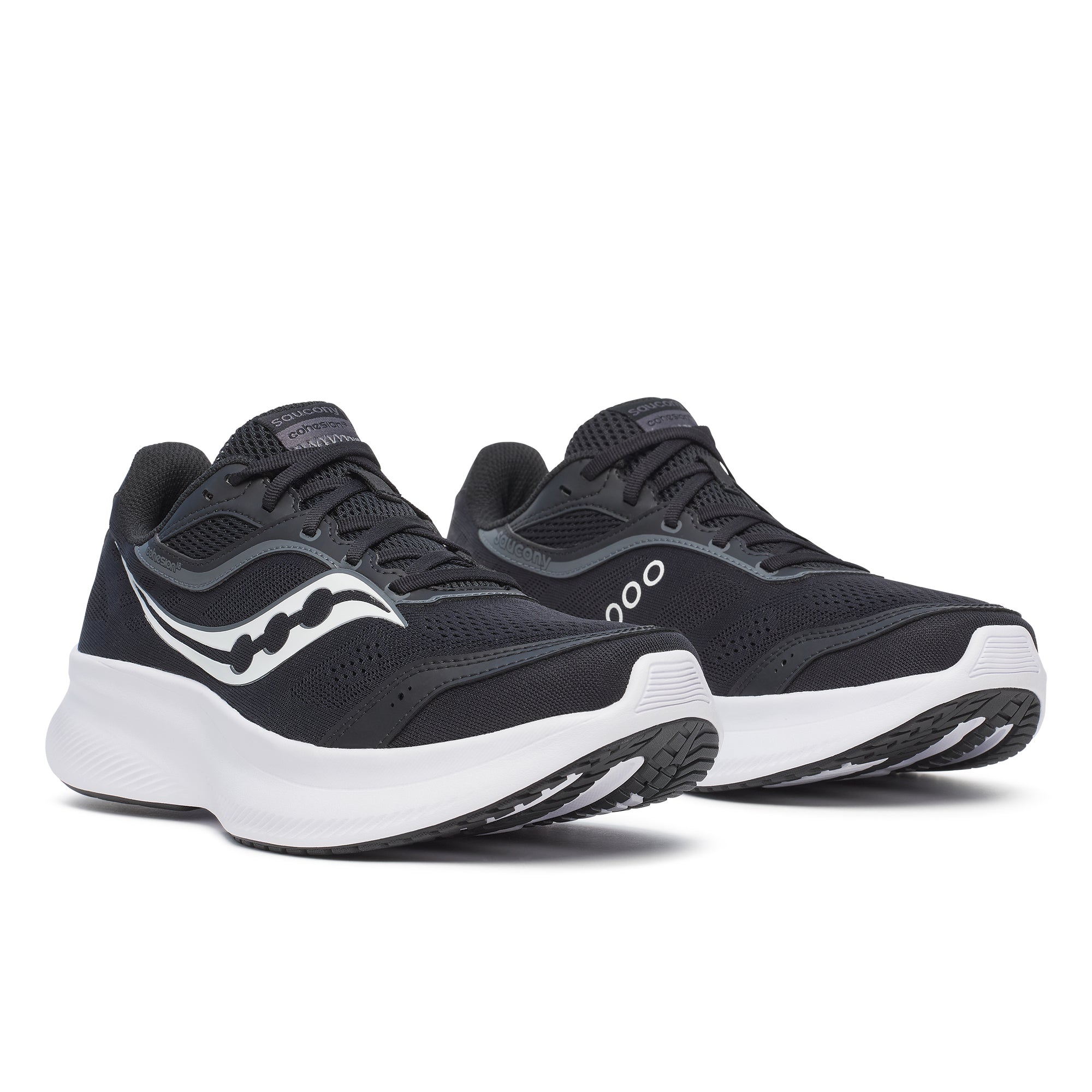 Saucony Men's Cohesion 18 Black/White in Medium Width