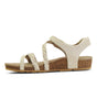 Aetrex Jillian Quarter Strap Braid Ivory