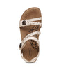 Aetrex Jillian Quarter Strap Braid Ivory