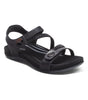 Aetrex Jess Quarter Strap in Black Sparkle