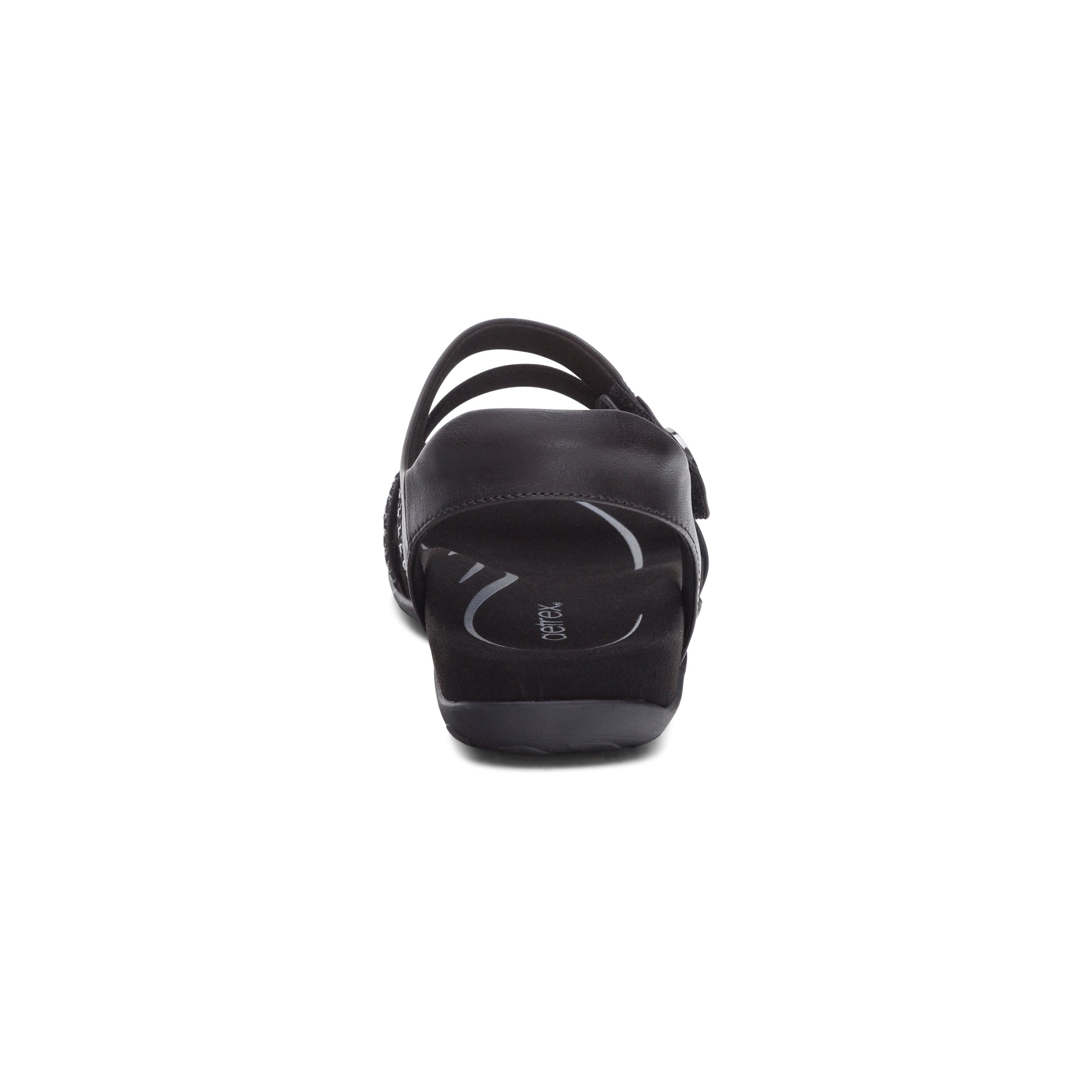 Aetrex Jess Quarter Strap in Black Sparkle