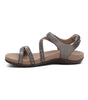 Aetrex Jess Quarter Strap in Pewter Sparkle