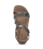 Aetrex Jess Quarter Strap in Pewter Sparkle