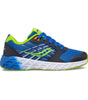 SK265249  Big Kid's Saucony Wind 2.0 A/C Sneaker in Blue/Green LACE *WIDE*