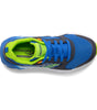 SK265249  Big Kid's Saucony Wind 2.0 A/C Sneaker in Blue/Green LACE *WIDE*