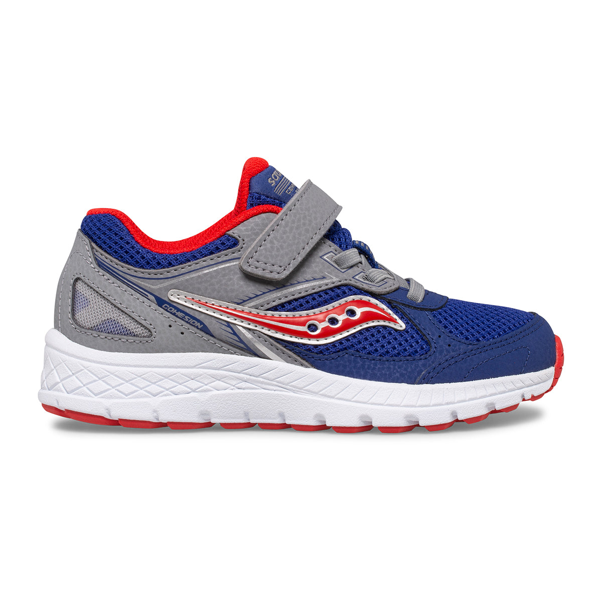 SK265545 Big Kids' Saucony Cohesion 14 A/C in Navy/Red VELCRO