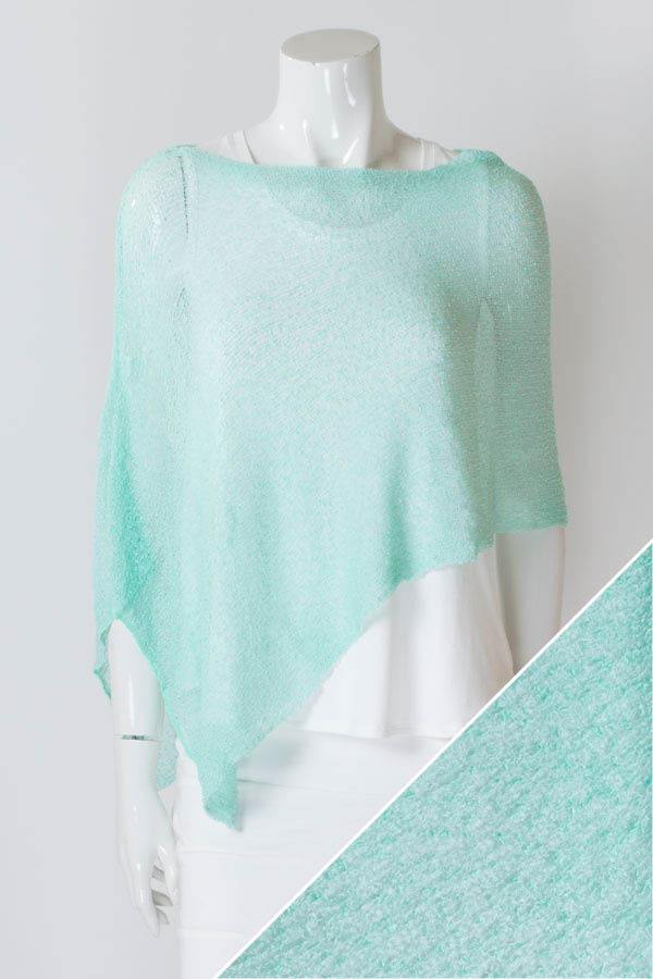 Blue Sky Clothing Co. Poncho - Aqua One-Size