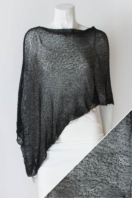 Blue Sky Clothing Co. Poncho - Black One-Size