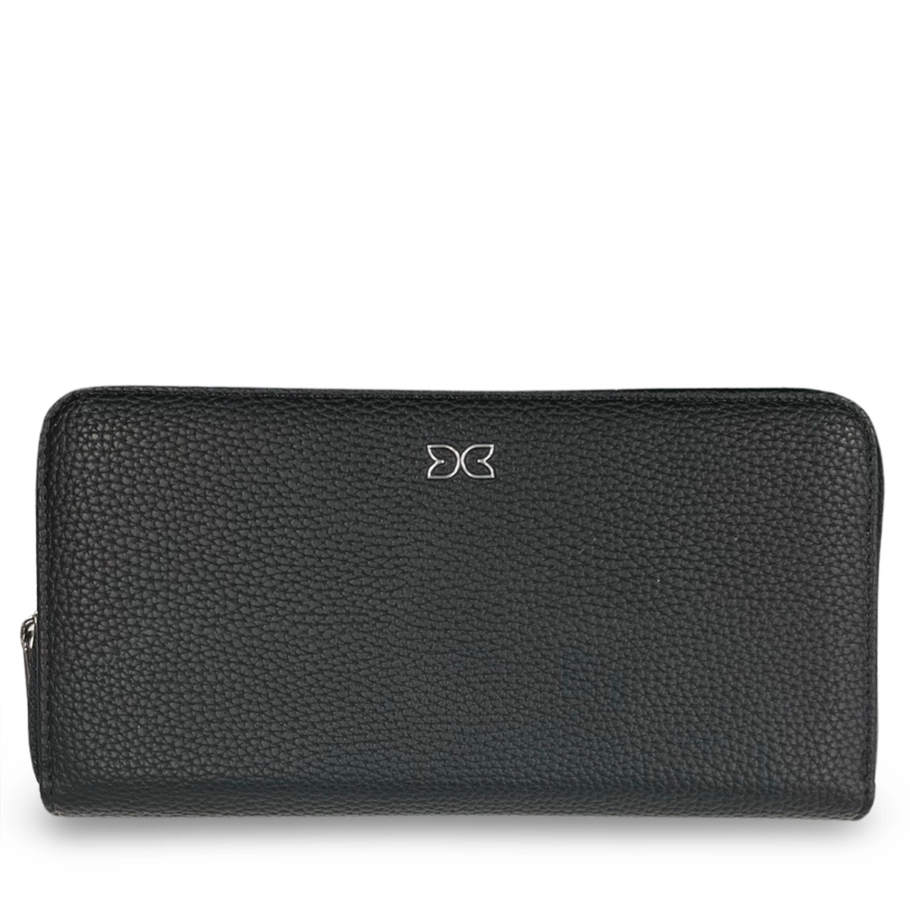 Darling's Large Zipper Wallet WD07 - Black