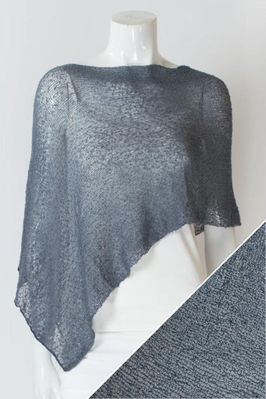 Blue Sky Clothing Co. Poncho - Smoke Grey One-Size