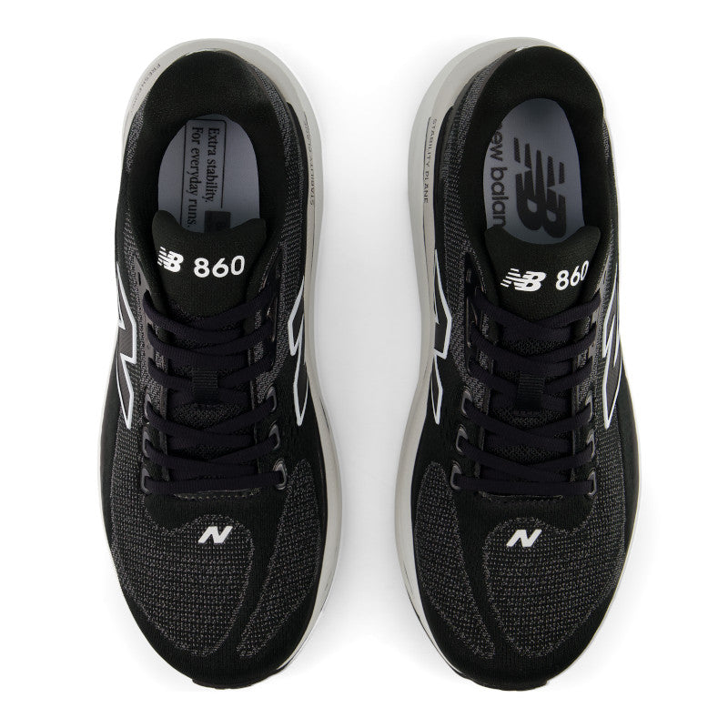 M8607GW/2E New Balance Men's Fresh Foam X 860v15 BLACK/WHITE