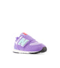 NW574HGK New Balance Toddler 574v1 in Violet Crush with Bright Cyan