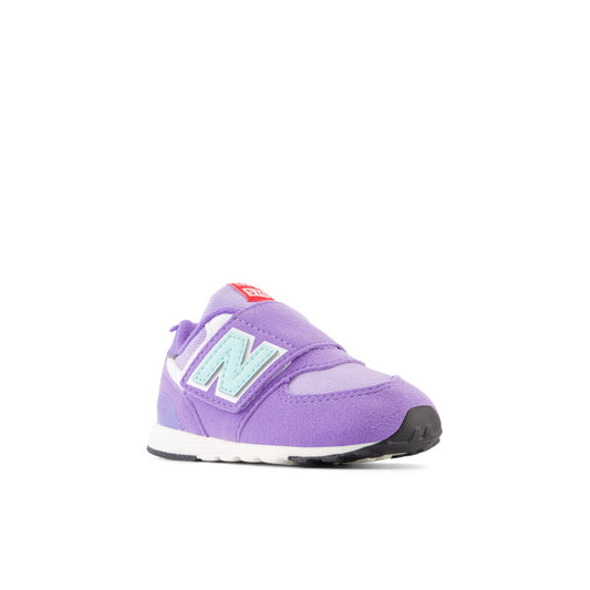 NW574HGK New Balance Toddler 574v1 in Violet Crush with Bright Cyan