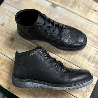 Josef Seibel Women's Priscilla 01 in Black Leather - Waterproof