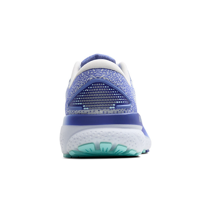 Brooks Women's Ghost 16 - Medium Width White/Amparo Blue/Limpet Shell