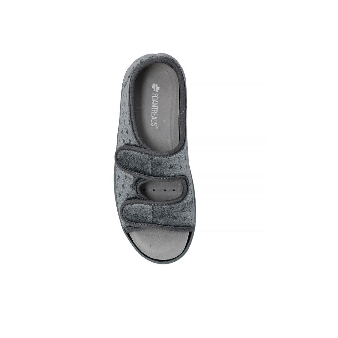 Foamtreads Debbien 2 in  Grey Medium Width (Generous)