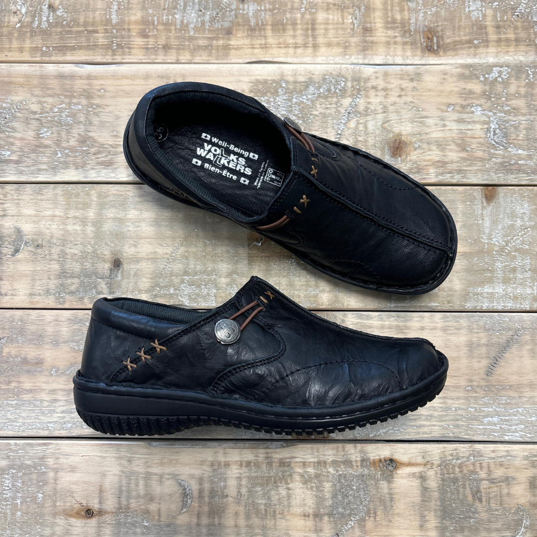 Volks Walkers Women's Celle (Black Crinkle)