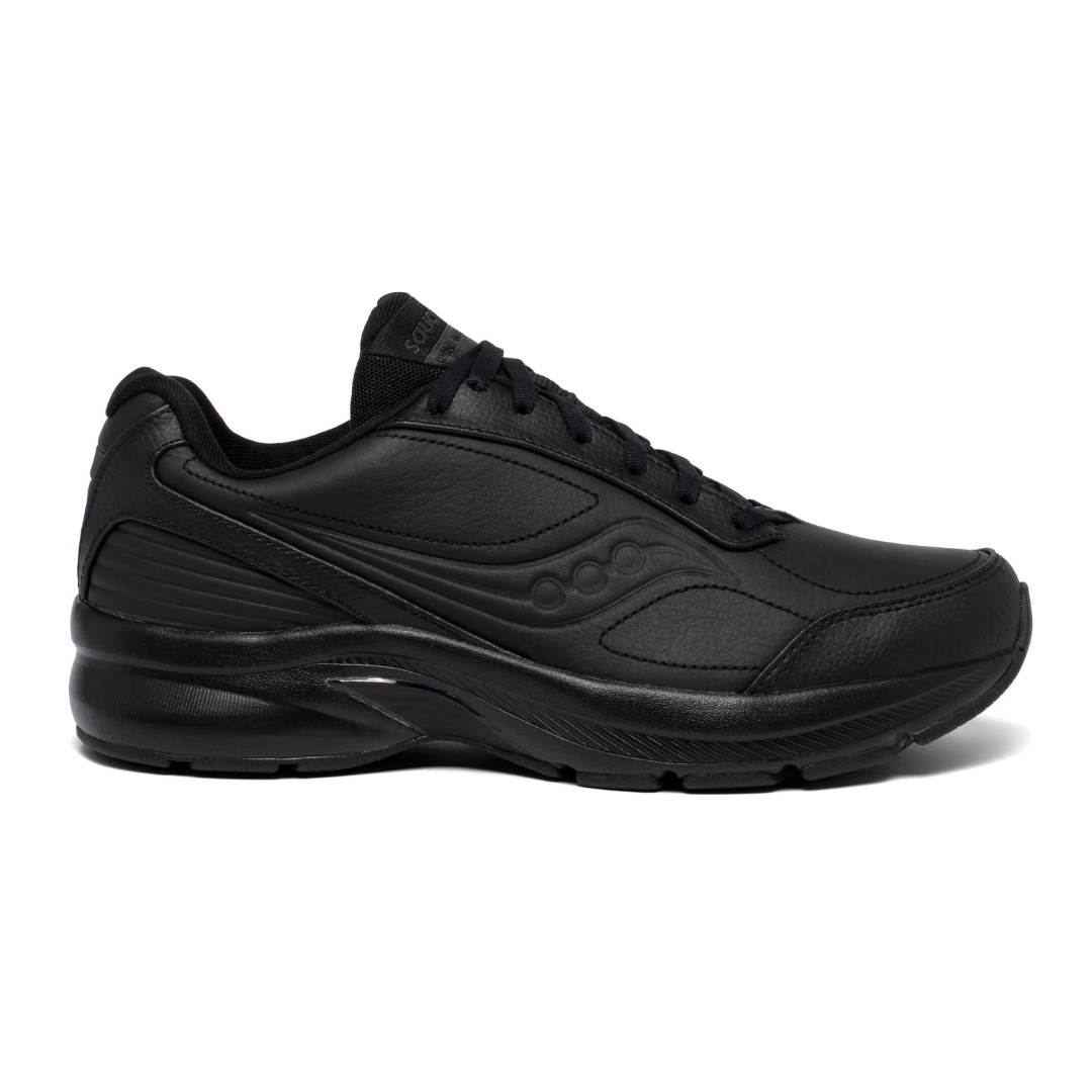 Saucony Men's Omni Walker 3 in Wide Width (Black)