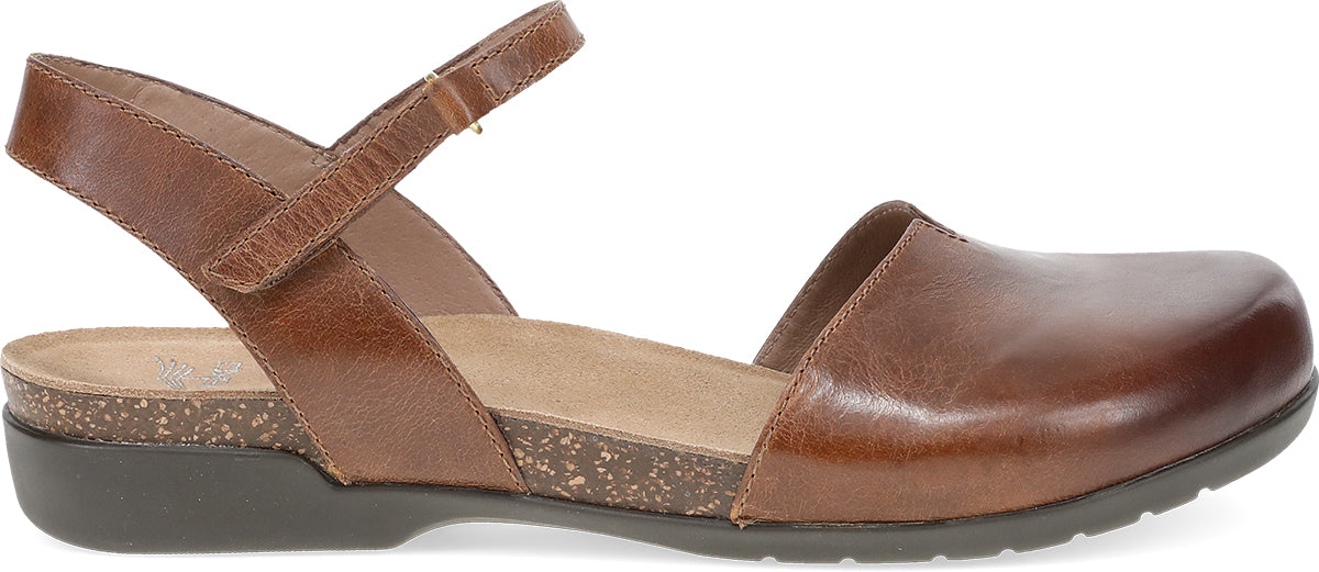 Dansko Rowan Tan Waxy Burnished