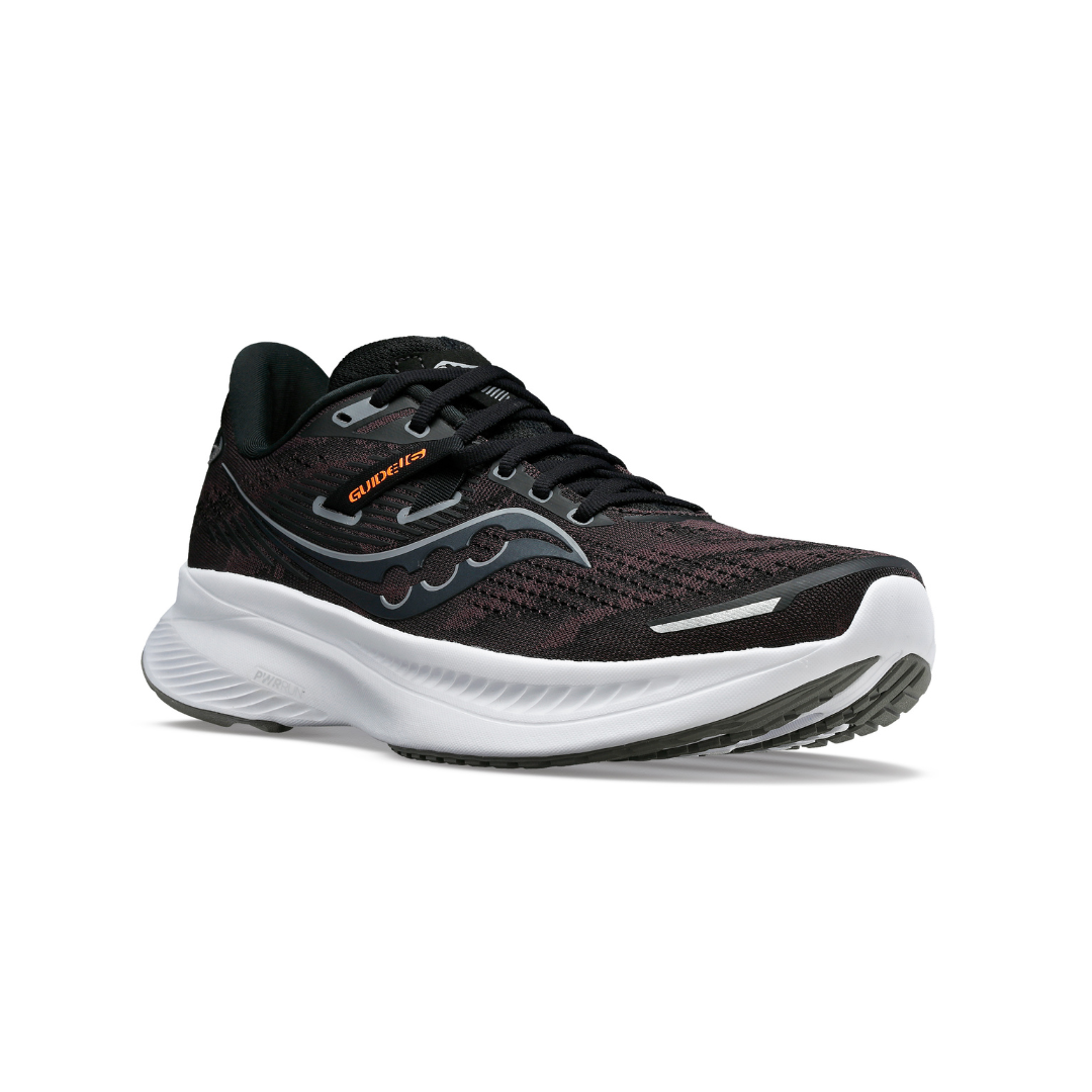 Saucony Women's Guide 16 in Wide (Black/White)