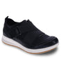 Revere Virginia Adjustable Sneaker in Black Lizard in Wide Width *LAST PAIR 6 Wide*