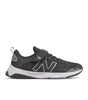 PT545BO1 New Balance Little Kids' Dynasoft 545 Bungee Lace with Top Strap - Black/White/Silver Metallic -  Wide
