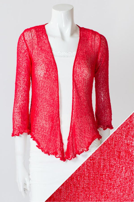 Blue Sky Clothing Co. Short Shrug - Red One-Size