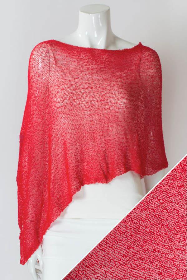 Blue Sky Clothing Co. Poncho - Red One-Size