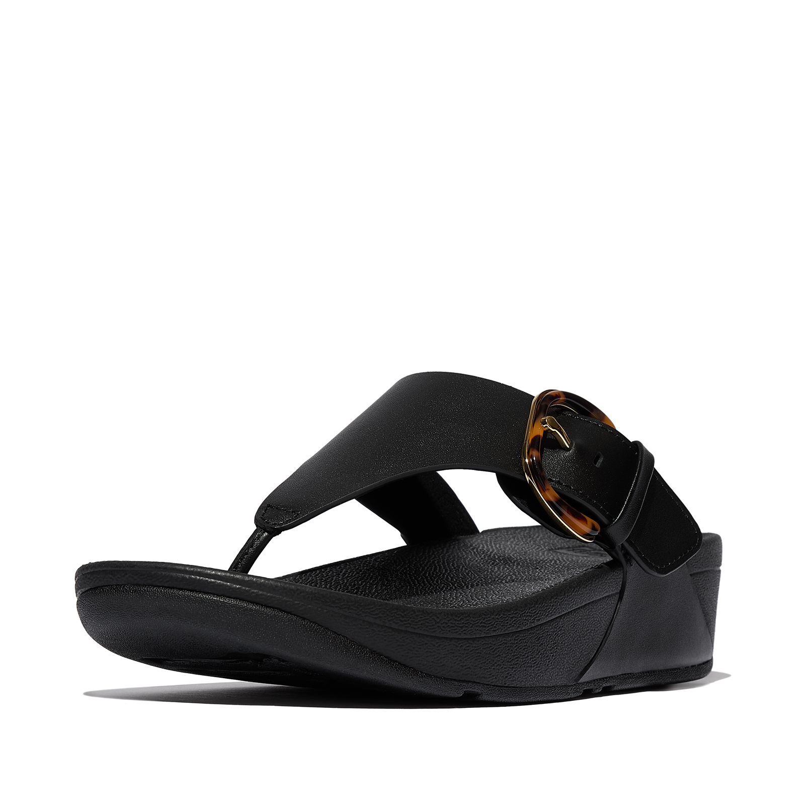 Fit Flop LULU with Buckle in All Black