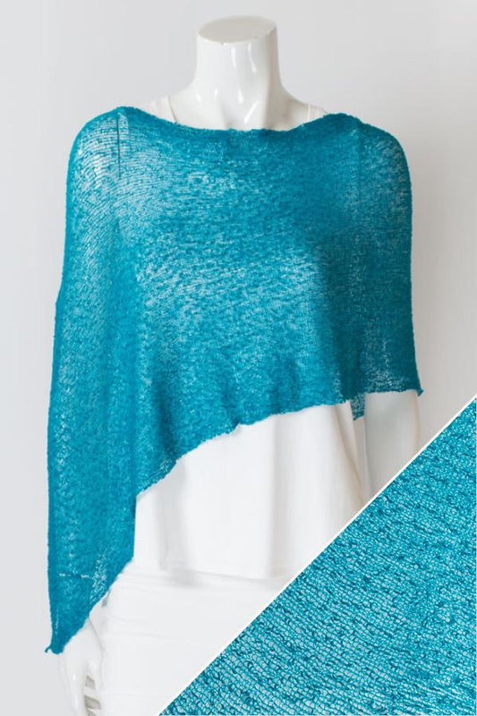 Blue Sky Clothing Co. Poncho -Teal One-Size