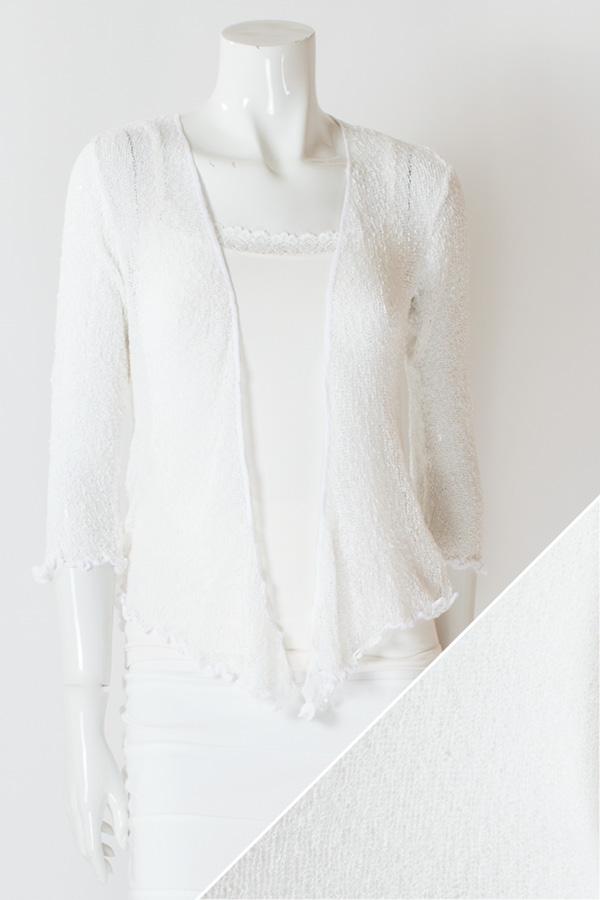 Blue Sky Clothing Co. Short Shrug - White One-Size