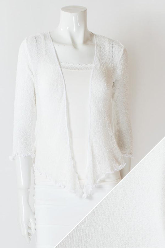 Blue Sky Clothing Co. Short Shrug - White One-Size