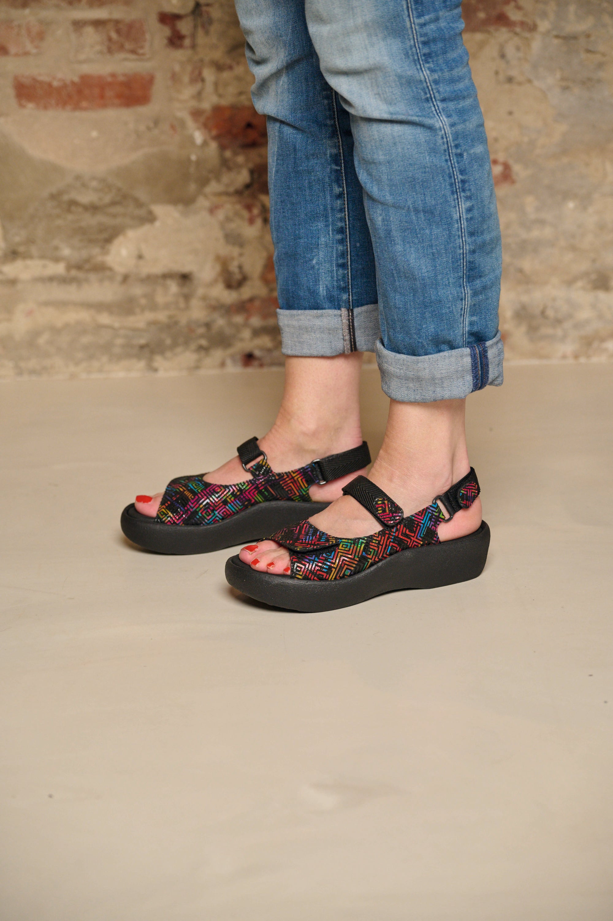Wolky Women's Jewel - Black Multi Corza Print