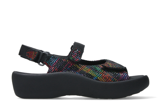 Wolky Women's Jewel - Black Multi Corza Print