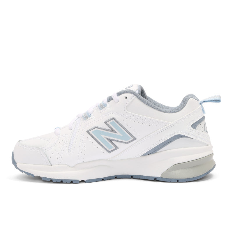 New Balance Women's 608V5 Walking Shoes  *WIDE* White/Light Blue
